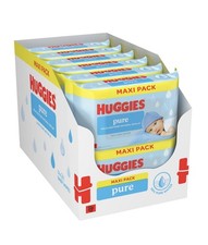 Huggies Pure Baby Wipes Pack Of 12 x 60 Total 720 Wipes