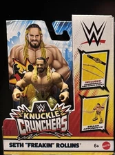 WWE Knuckle Crunchers Series 8 SETH FREAKIN ROLLINS Figure w Belt & Kendo Sticks