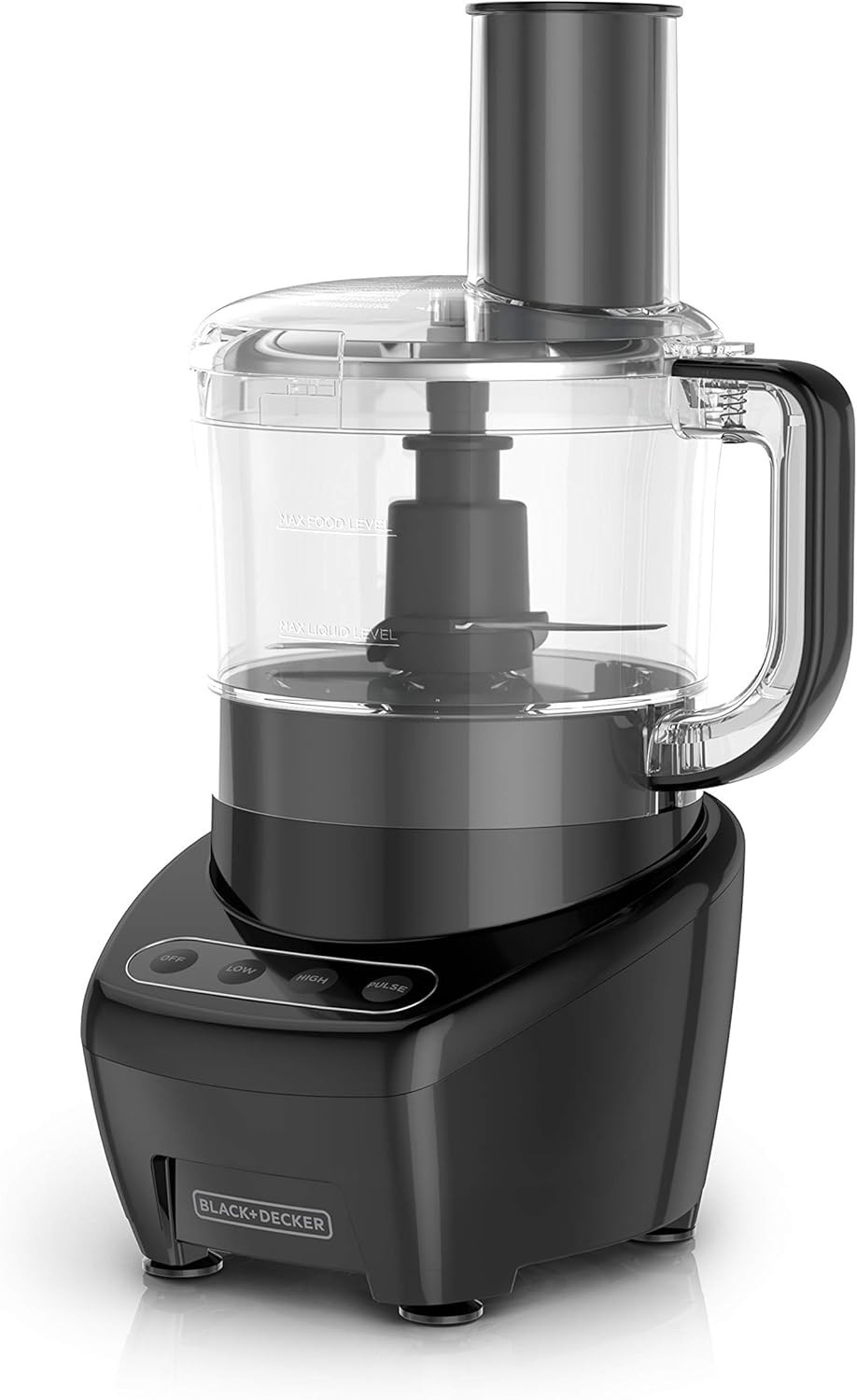 BLACK+DECKER 3-in-1 Easy Assembly 8-Cup Food Processor, Stai