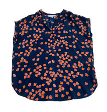 Amour Vert Size Medium100% Silk Womens Top Bl...
