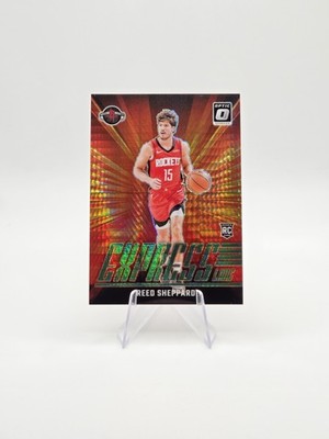 Reed Sheppard 2024-25 Donruss Optic RC Express Lane Hyper Green SP #/249 #16 B