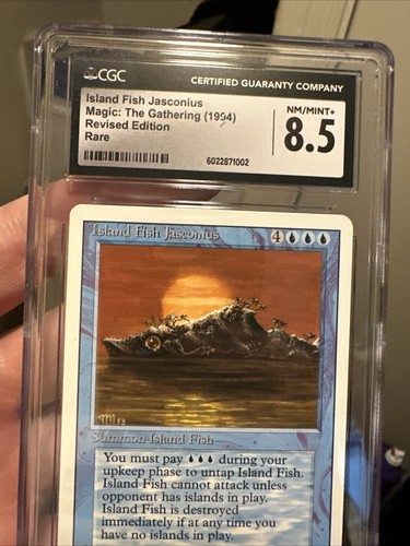 MTG - Revised 1994 Rare - Island Fish Jasconius - Graded - CGC 8.5 - Picture 3 of 8