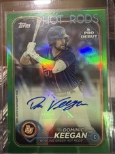 2024 Topps Pro Debut - Dominic Keegan #PD-29 Green Foil Autographs /99 (AU, RC)