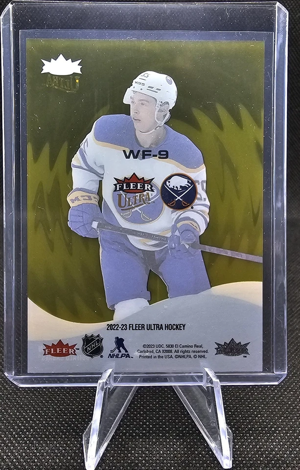 2022-23 Upper Deck Fleer Ultra Wave of the Future Gold Jack Quinn #WF-9 Rookie  - Image 2 of 2