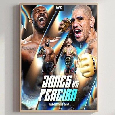 Jon Jones vs Alex Pereira UFC Heavyweight Fight Poster | eBay