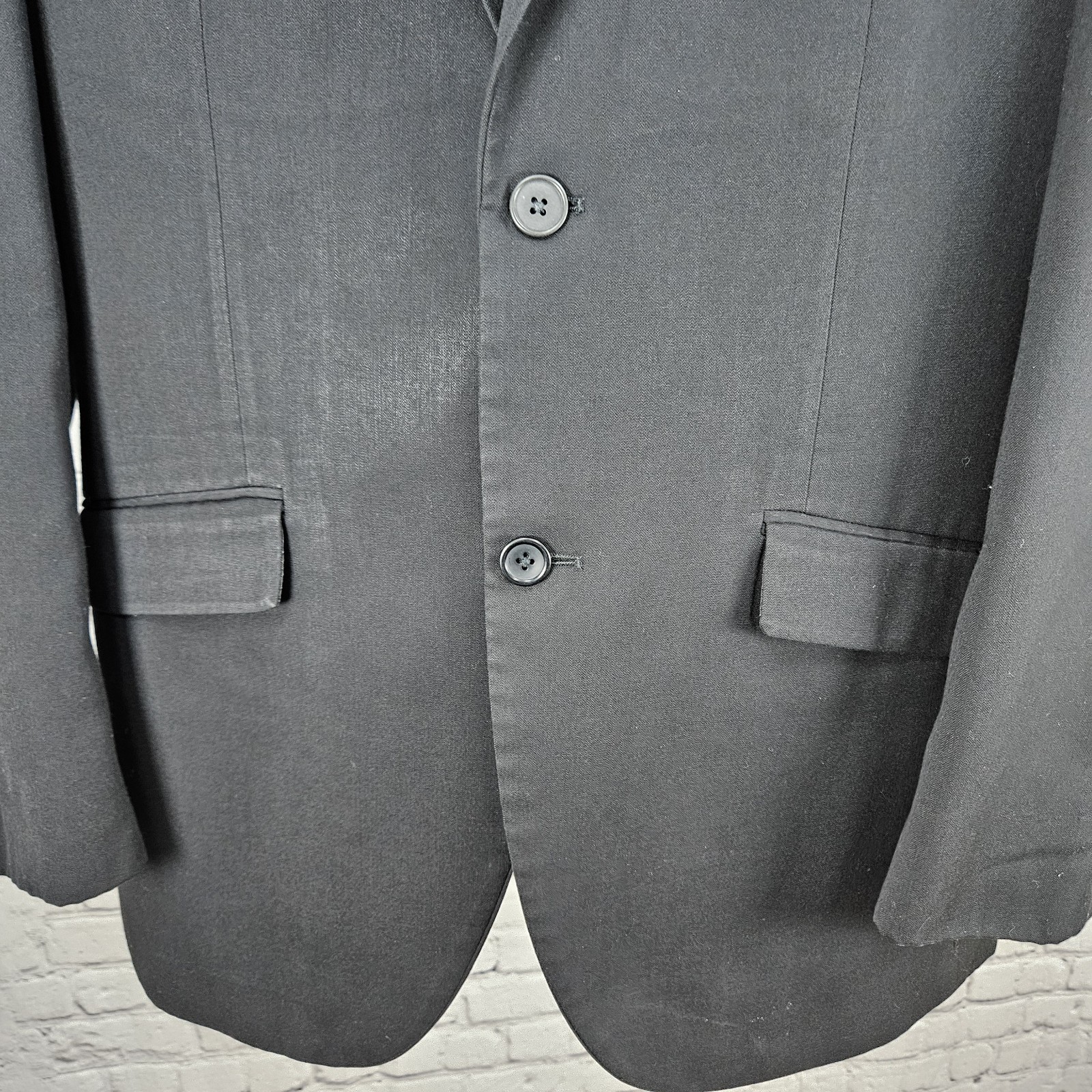 Structure Black 2 Button Double Vented Notch Blaz… - image 8