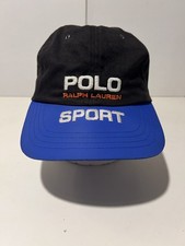 VTG Polo Sport Ralph Lauren Cap Black RARE
