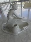 Soviet Era Porcelian Woman Ink Well With Russian Inscription  — photo 1
