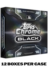 2026 TOPPS CHROME BLACK BASEBALL HOBBY BOX - SEALED CASE - PRE ORDER