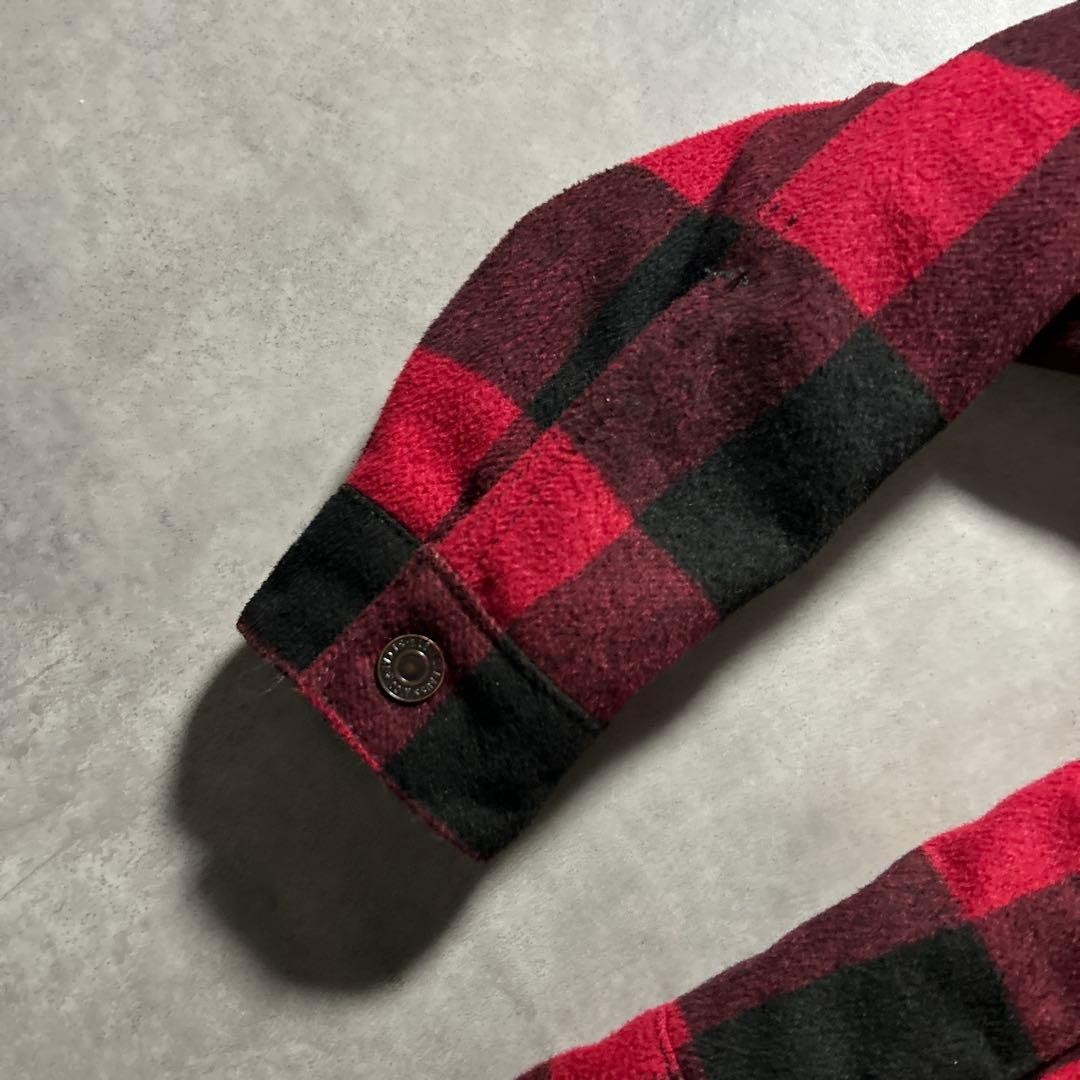 Levi's current model check snap button denim jack… - image 8