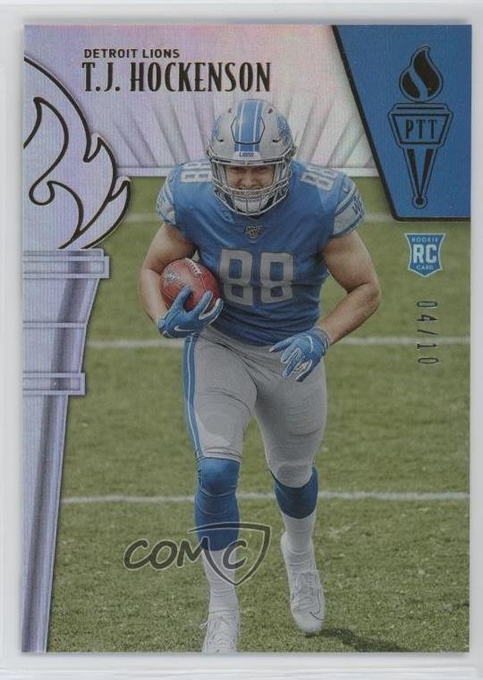 TJ Hockenson Panini Passing the Torch #65 Gold