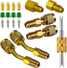 R410A Adapter for Mini Split System,5/16 Female SAE to 1/4 Male Flare,1/2    to 1