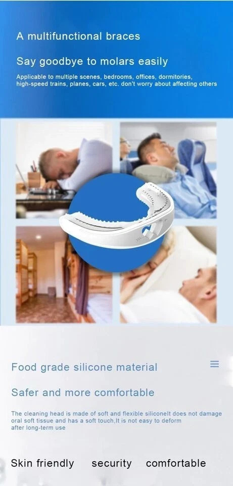 Anti Snore Mouthpiece Aid Stop Snoring Set Snore Stopper Device Mouth Guards