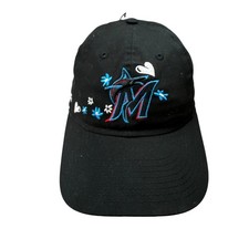 New Era 9TWENTY Youth Miami Marlins Black Adjustable Hat Floral Heart NEW