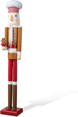 42'' Gingerbread Chef Nutcracker for Christmas Porch Decor & Holiday Cheer