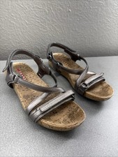 PRADA Strap Sandals Silver 36 1/2 Vintage Y2K Made In Italy 36.5