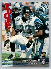 1995 Collector's Choice Update Football #U28 James O. Stewart - VG - Jaguars