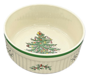 Spode Christmas Tree Souffle Oven to Table England