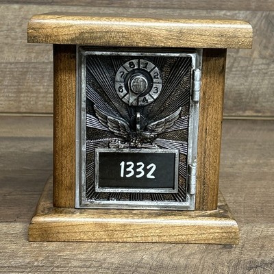 Vintage USPS Post Office Postal  Box Door Coin Bank With Combination-Made In USA