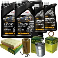 Inspektionspaket 12L Mannol Longlife 5W-30 FüR Mercedes 906 316 CDI 313 310 216