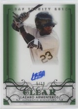 2016 Leaf Trinity Clear Auto Green 5/10 Lazaro Armenteros #CA-LA1 Auto 02d2
