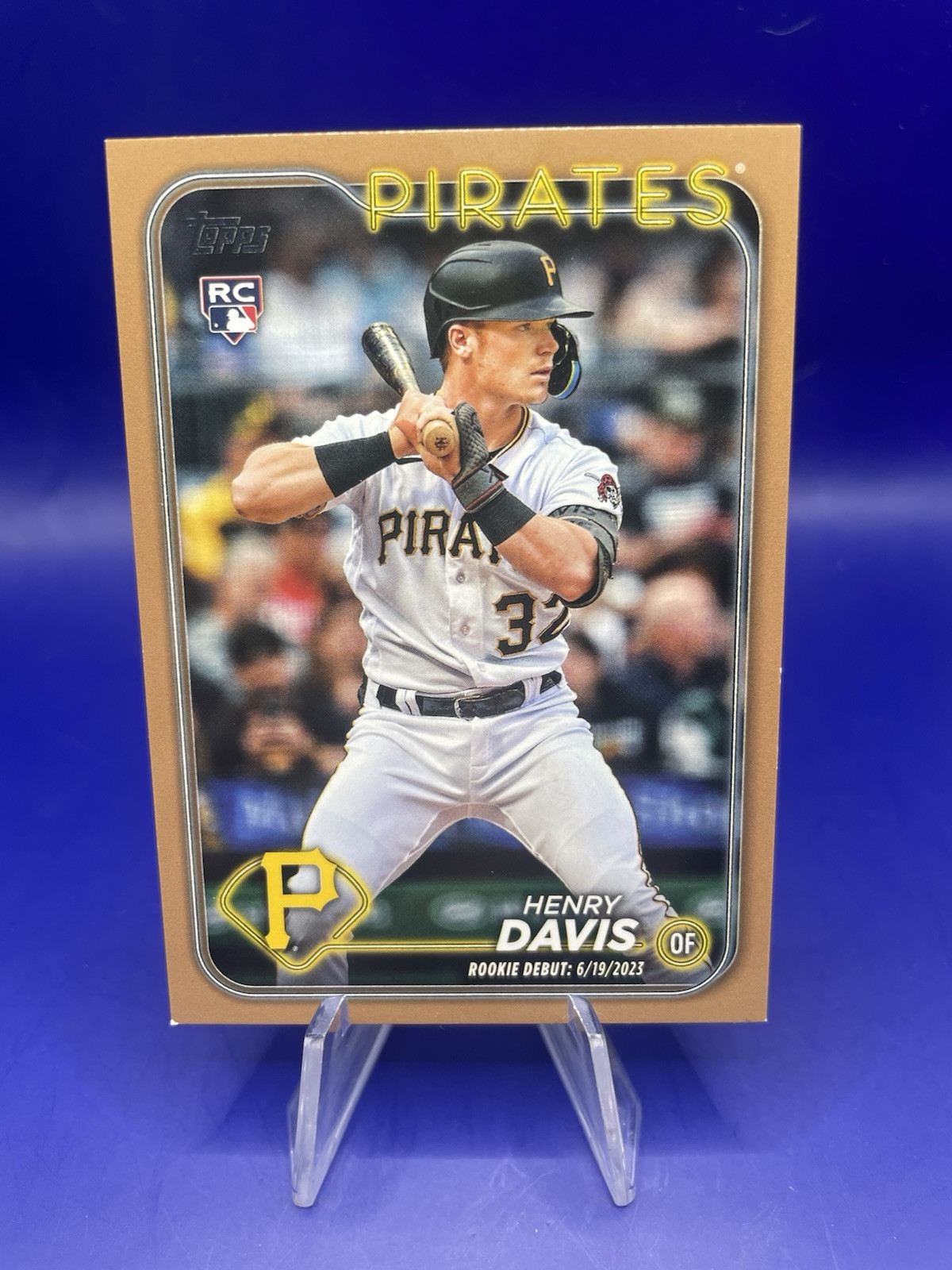 Henry Davis 2024 Topps Update Series Rookie Debut Gold /2024