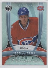 2009-10 Upper Deck Trilogy Rookie Premieres 787/799 Yannick Weber #152 0q5