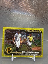 2024 Topps Update Paul Skenes Veteran Combo Card Yellow Crackle 23/50