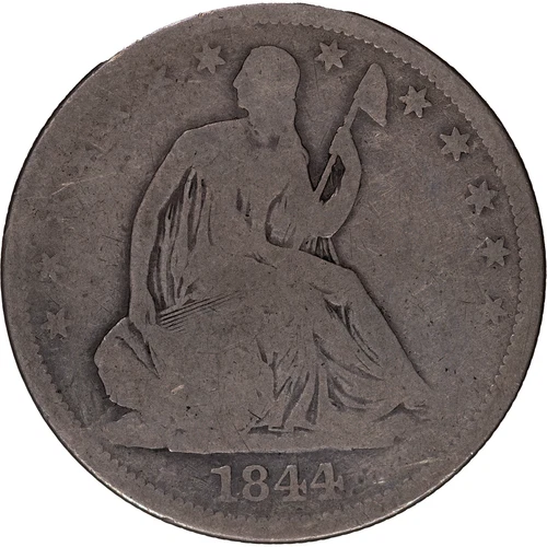 1844-O 50c Seated Liberty Half Dollar ~ AG