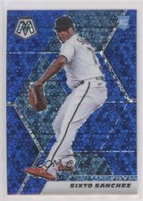 2021 Panini Mosaic Rookie Quick Pitch Blue Prizm 41/85 Sixto Sanchez #202 04g8