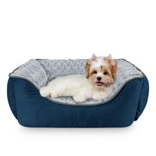 JOEJOY Washable Orthopedic Rectangle Dog Bed, AntiSlip Calming Navy S/M/L