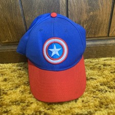 Marvel Avengers Hat Cap Snap Back Adult Blue Red Captain America Logo