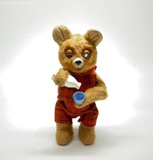 Vintage Japanese Thirsty Bear Wind-Up Toy
