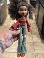 Bratz Doll Style It! Sasha VTG 2001 MGA PLUS PANTS shirt ORIGINAL BOOTS