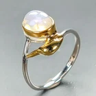 Fine Art ring Natural Opal Ring 925 Sterling Silver Size 7 /R467547