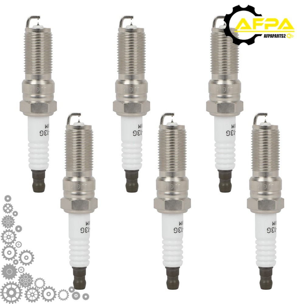 6Pcs Spark Plugs For 2010-2012 Ford Fusion Taurus 3.5L Lincoln MKT 3.7L Iridium
