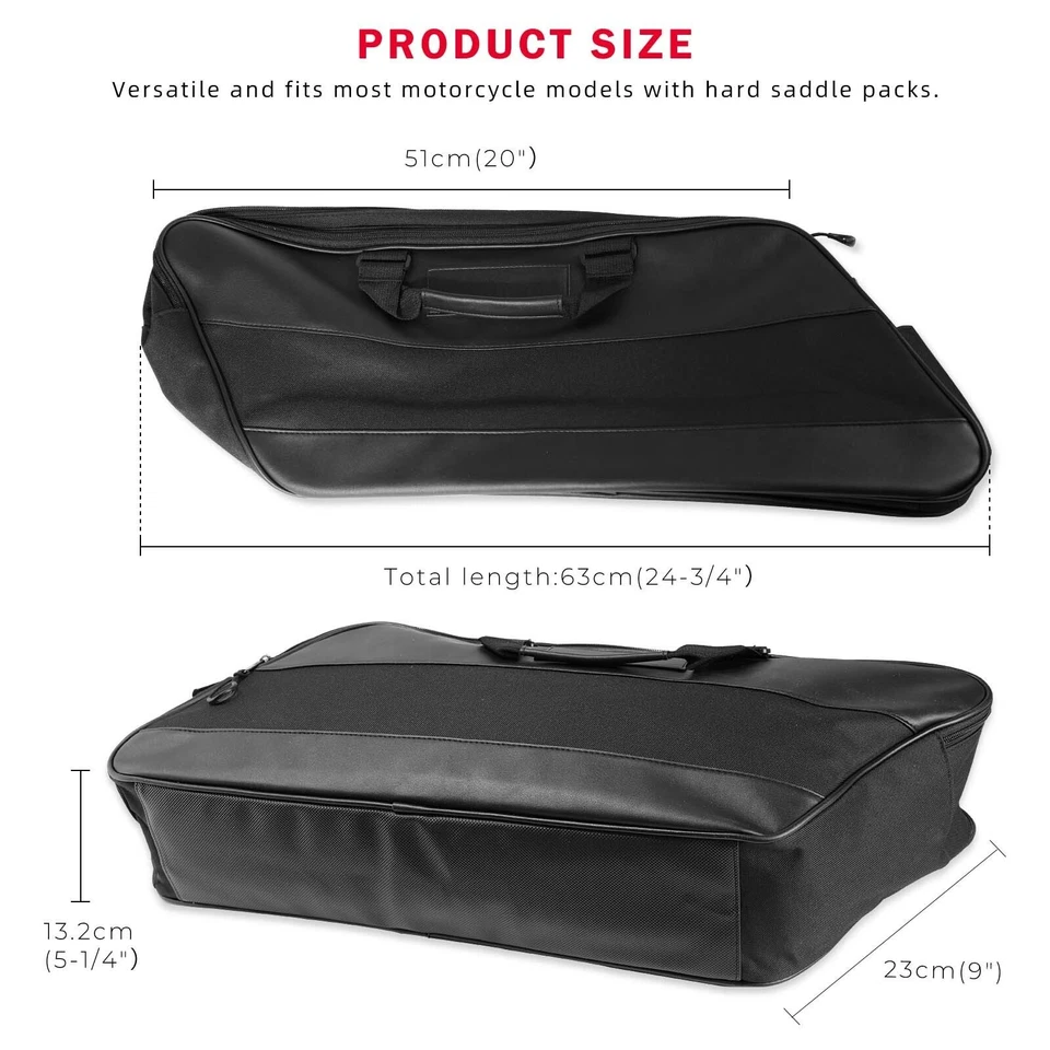 For 10-20 Victory Cross Country Motorcycle Saddlebag Liners Travel Tour Pack Bag Foto 2 de 4