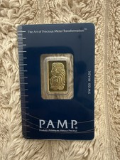 PAMP Suisse 5g Gold Bar 999.9 Fine Gold in Assay Card