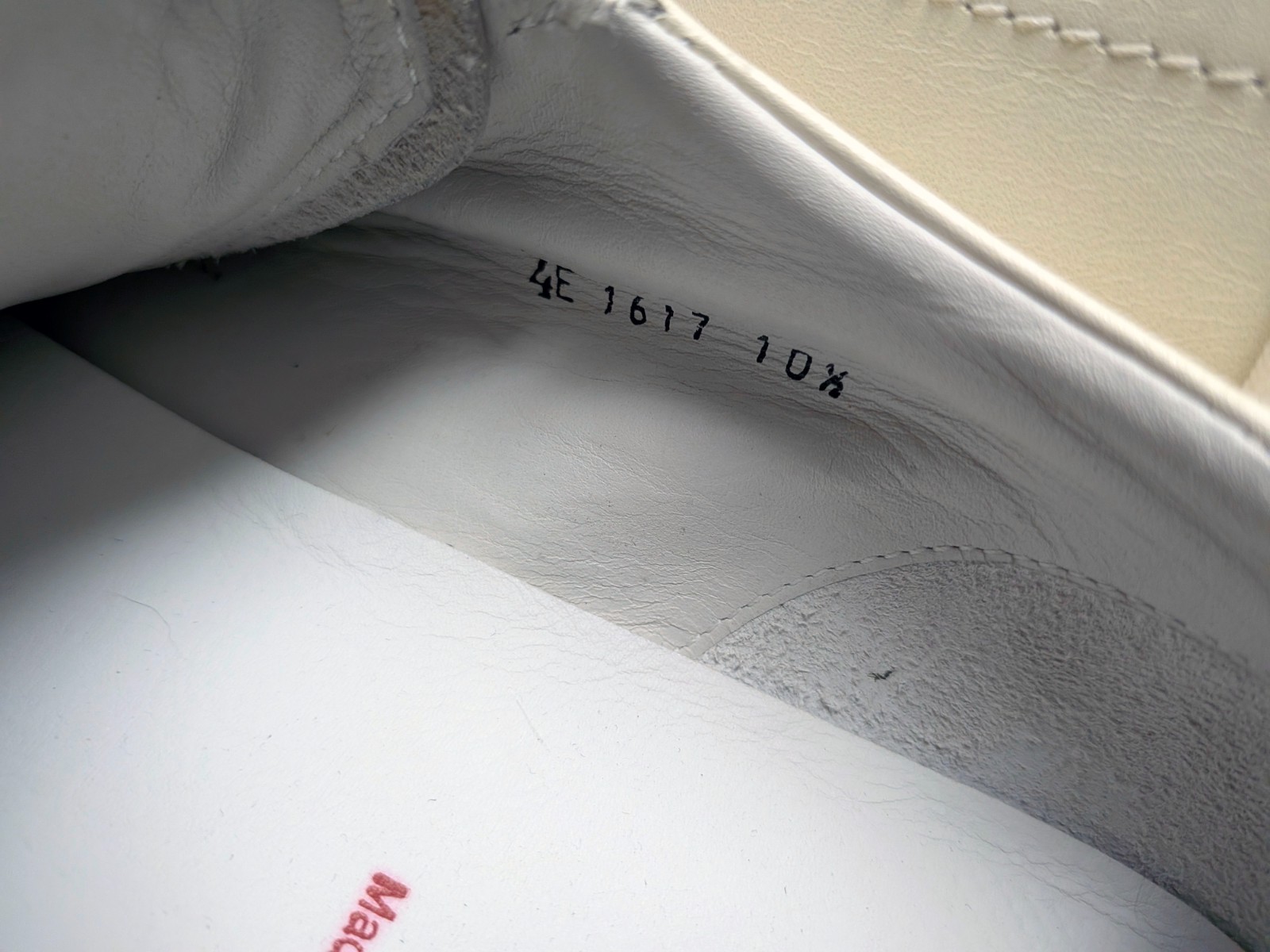 Prada Men's Leather Driving Sneakers Cream Square Toe 4E 1617 EU 10.5 - US 11.5 thumbnail 9