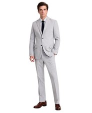 Dkny Mens Modern Fit Suit Jacket 40 Regular Light Grey DNUR218W0022