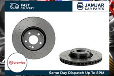 Image of BREMBO Brake Disc Front Perforated/Vented 63mm Height Fits Mercedes C-Class