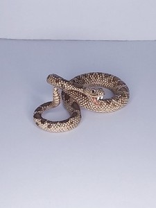 2014 Schleich Rattlesnake Figure Retired 1" Tall x 2.5" Wide 