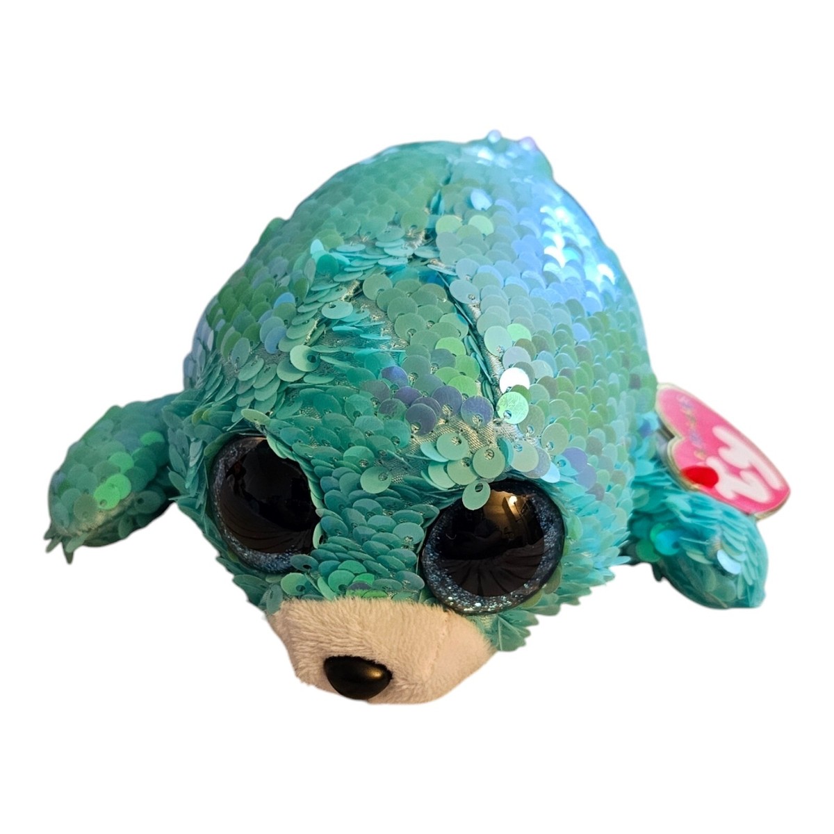 Ty Beanie Boo Flippables Waves Seal Pup Birthday September