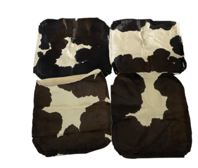 Cowhide for Seat Covers set of 4 21  x 21  Upholstery