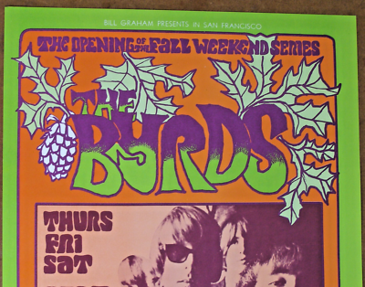 1967 Bill Graham BG 82 Fillmore Poster: Byrds, Loading Zone. | eBay