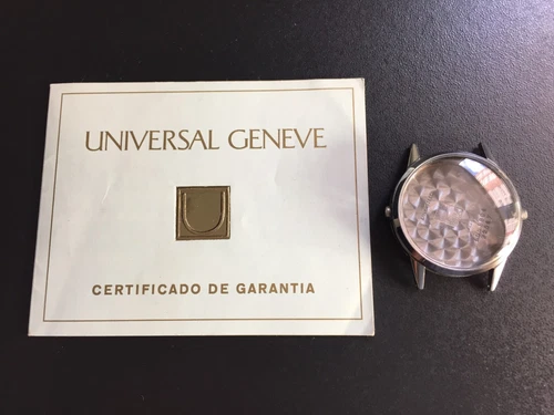 UNIVERSAL GENEVE AERO-COMPAX Cassa E Garanzia Originale "VINTAGE 1940-1950"