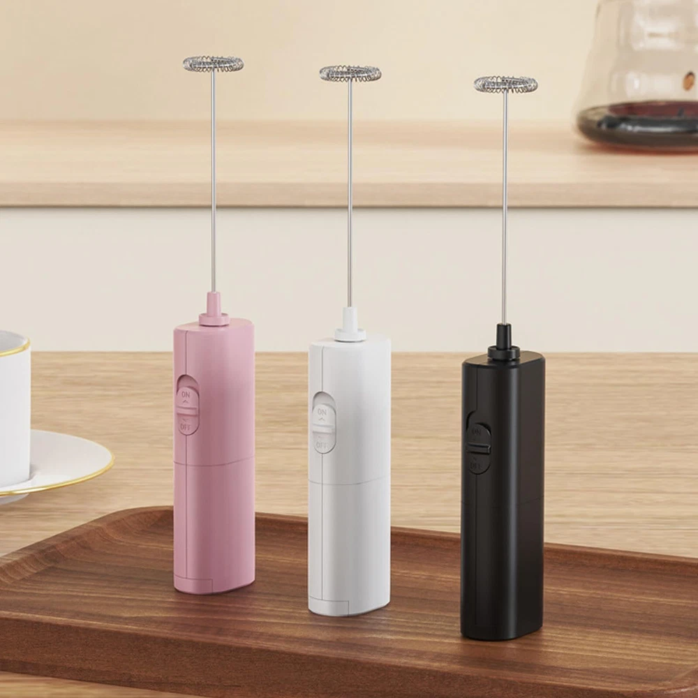 Milk Frother Wand - Electric Milk Frother Handheld Stainless Steel Whisk - Ha...