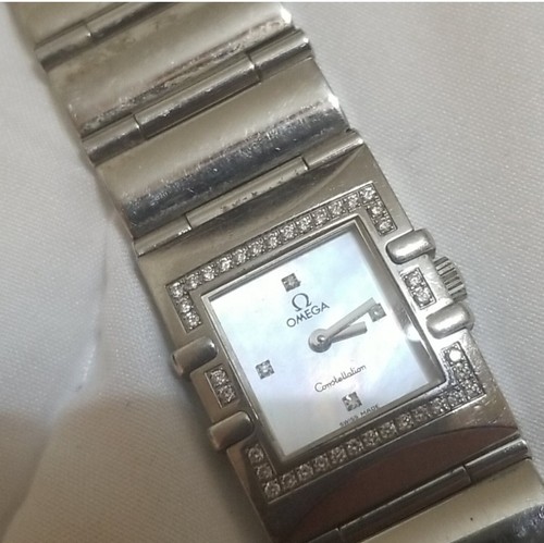 ๐ฏ Auth Omega mother Pearl Diamond Watch . - Picture 5 of 5