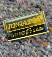 Vintage 80s 90s Goodyear Regatta Pin Hat Lapel Rare Automotive Race Sport Vtg