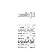 Hero Arts Stamp  Cut Wonderful 67 DC214 Stamps with Dies